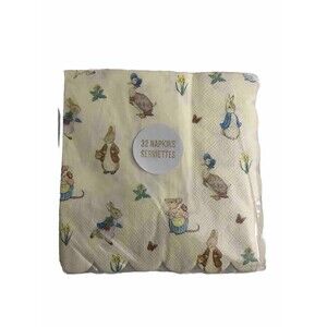 PETER RABBIT  Meri Meri  Easter Holiday Paper Napkins Pack Of 32 One Size